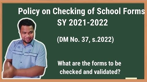 Checking of School Forms