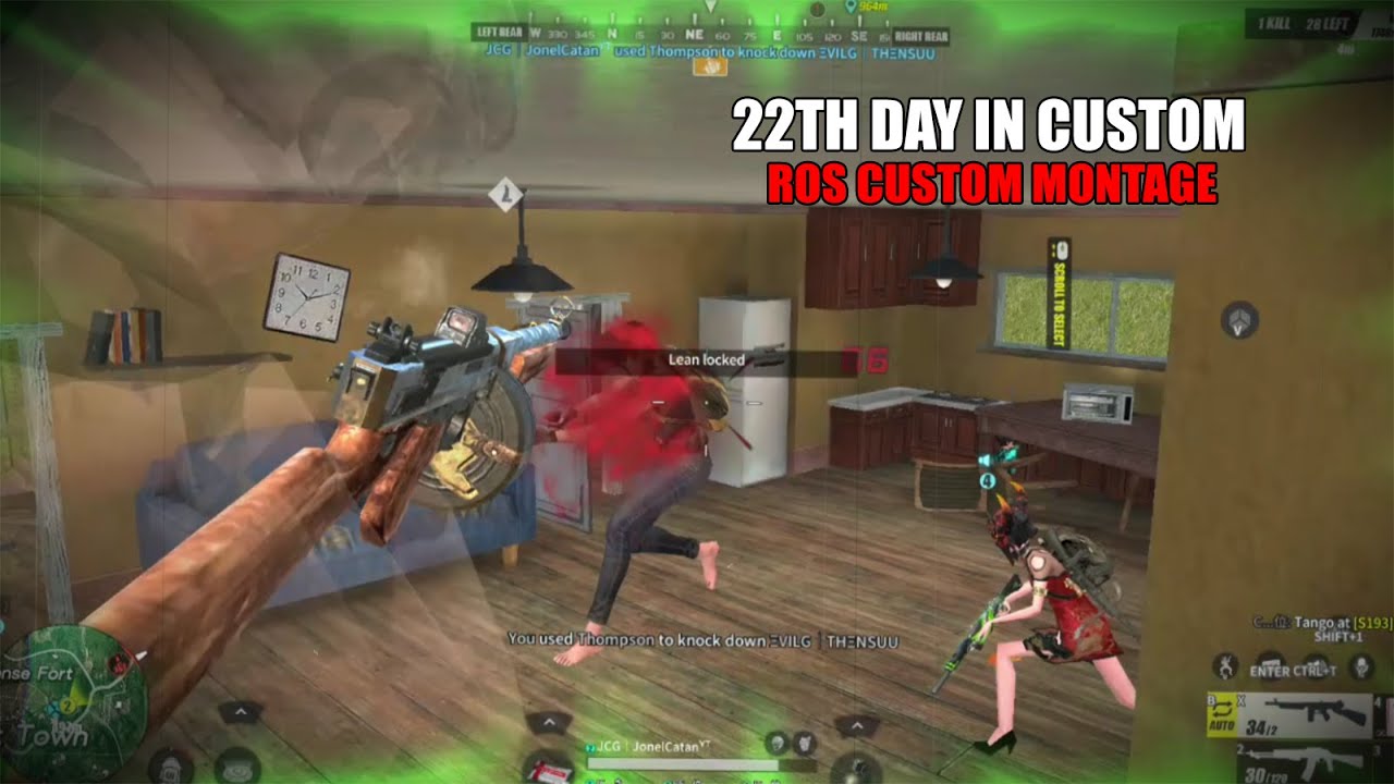 "22TH DAY IN CUSTOM" (ROS CUSTOM MONTAGE) Rules Of Survival 