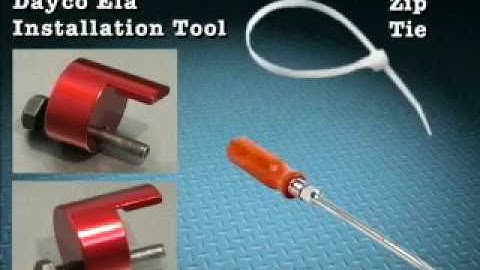 Dayco   Installation of the Dayco ela Stretch Belt Using a Zip Tie