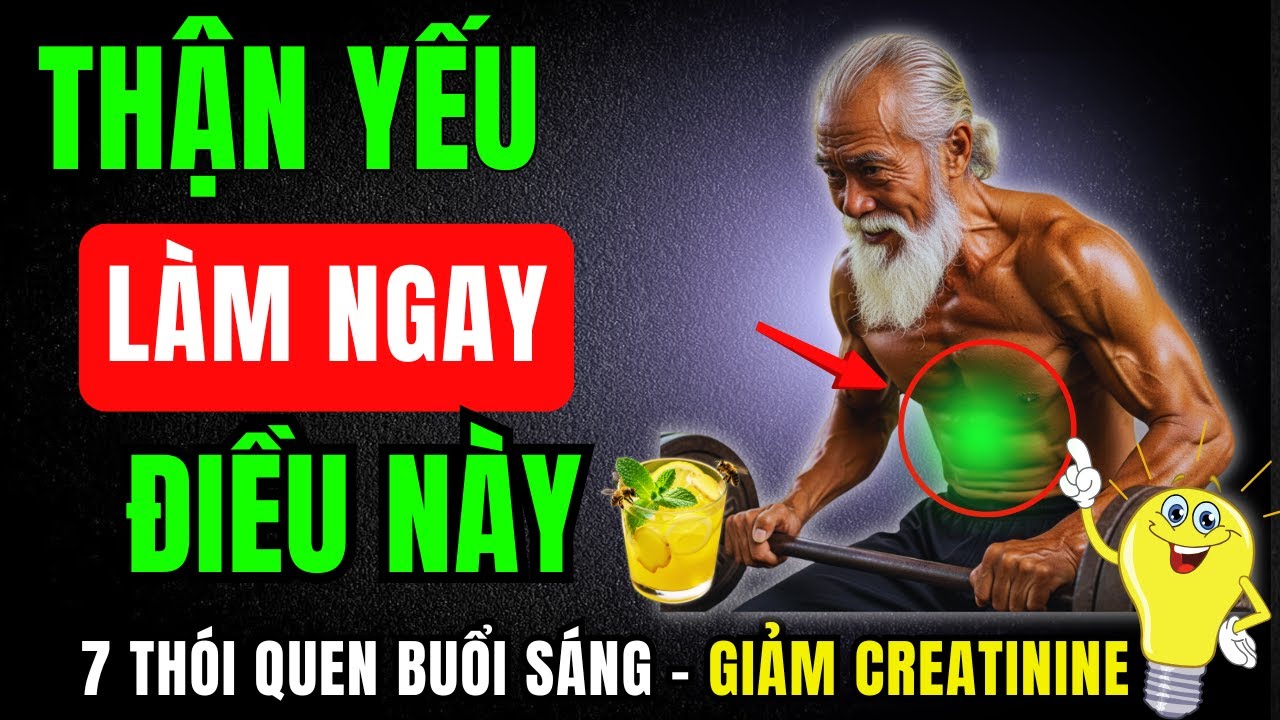 7 Thói quen buổi sáng giúp giảm Creatinine và bảo vệ thận một cách tự nhiên