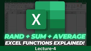 Excel Functions Tutorial Lec-4: Random Numbers & Addition