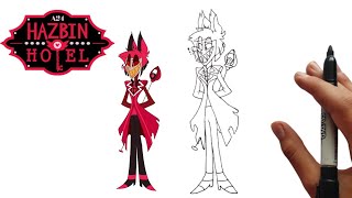 Drawing Alastor - Hazbin Hotel ( JOURNEY TO THE LIGHT )