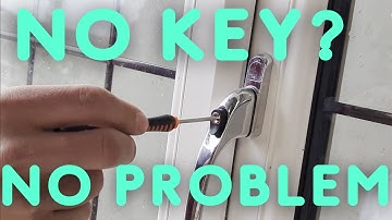 how to open a locked window handle without the key