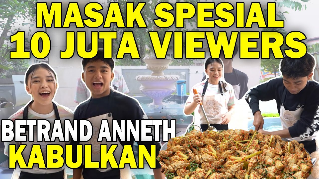 The Onsu Family - Spesial 10juta Viewers, Betrand Anneth masak bikin IRI & GEMESS!!