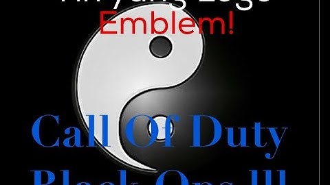 Yin yang Logo | COD BO3 Emblem tutorial!