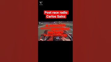 #f1 #shorts #f1shorts #smoothoperator #carlossainz Post-Race radio from Carlos Sainz in Abu Dhabi