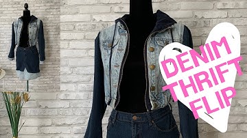 Easy Denim Jacket and Jeans Thrift Flip - Upcycle Thrift Flip Clothes