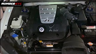 How to Remove Replace Front Valve Cover Gasket & Spark Plugs Sonata 2006 - 2010 V6 3.3 Engine PART 1