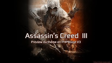 PHPBoost - Démonstration du thème : Assassin