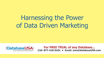 Harnessing The Power of Data Driven Marketing