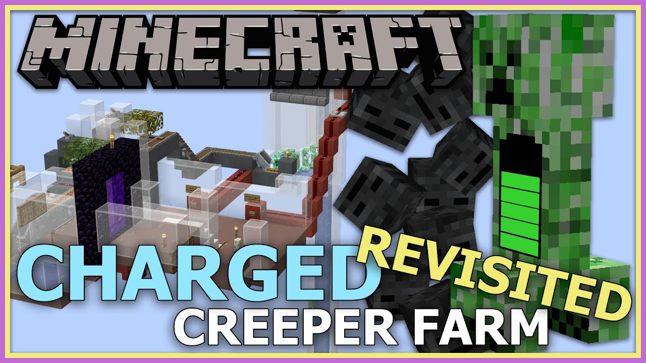 Charged Creeper Farm - Minecraft Tutorials - Youtube 681