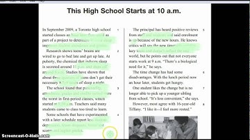 Period 1 Video   Reading and MC