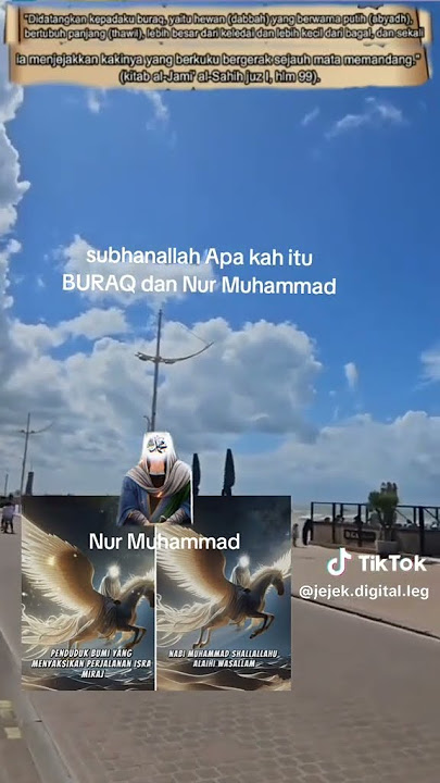 Burak mengantar nabi Muhammad SAW
