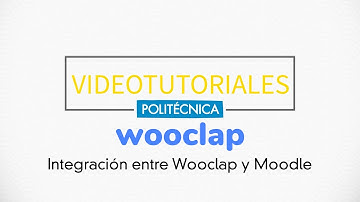 Wooclap. Integración Wooclap y Moodle