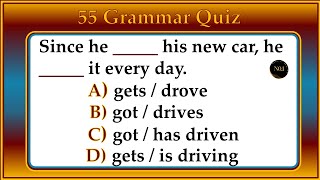 55 Grammar Quiz | English Grammar Mixed Test | English All Tenses Mixed Quiz | No.1 Quality English