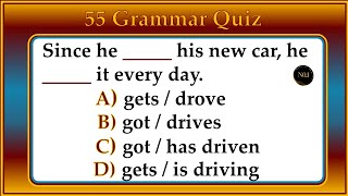 55 Grammar Quiz |  English Grammar Mixed Test | English All Tenses Mixed Quiz | No.1 Quality English