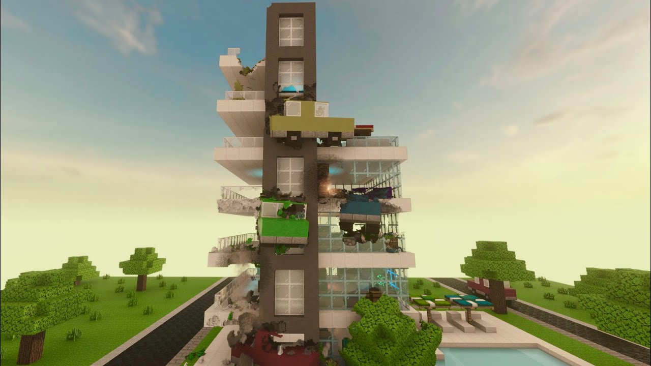 I Destroying The Minecraft Town In Teardown - YouTube