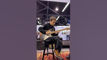 Thumbnail of Matteo Mancuso playing Paoletti Guitars at NAMM 2024