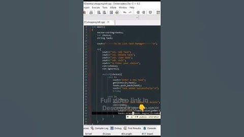 C++ To-Do List Program | Daily Life Project in C++ 🔥