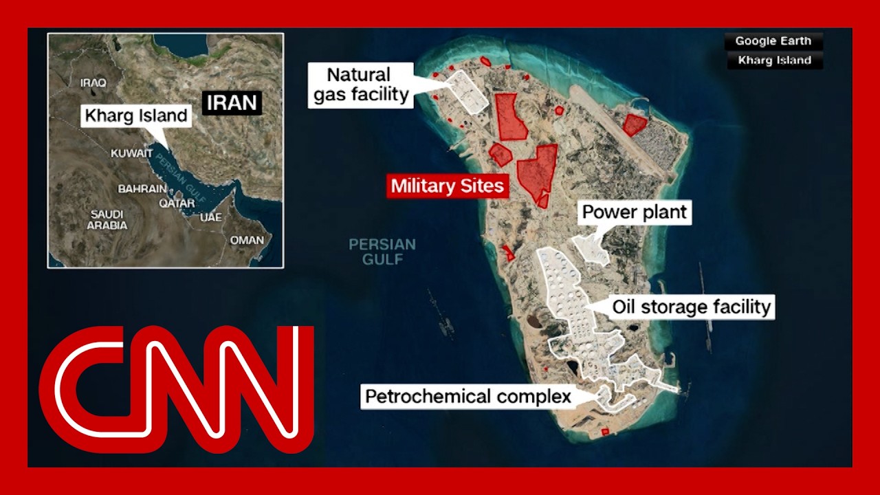 US strikes military targets on Iran's Kharg Island