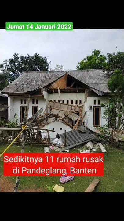 Begini dampak gempa kuat Banten.#shorts #gempajakarta #gempabanten #gempa #pandeglang