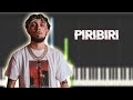 JC REYES - PIRIBIRI | Instrumental Piano Tutorial / Partitura / Karaoke / MIDI