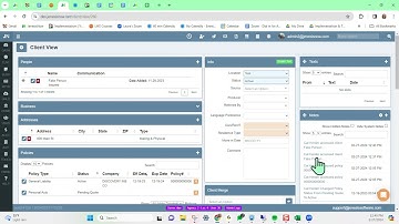 JenesisNow - System notes created for accessing clients and policys