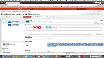 SQL Injection Threat Projection using Apigee Edge