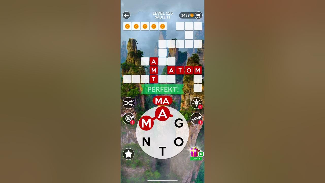 WORDSCAPES Level 155 Lösung Deutsch - YouTube