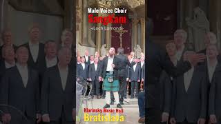 Male voice choir SangKam perform «Loch Lomond» at Klarinsky music hall, Bratislava, Slovakia [2023]