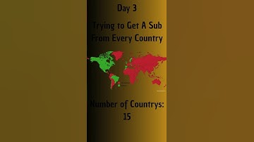Day 3 of Trying to Get A Sub From Every Country! #map  #geography #country  #mapping