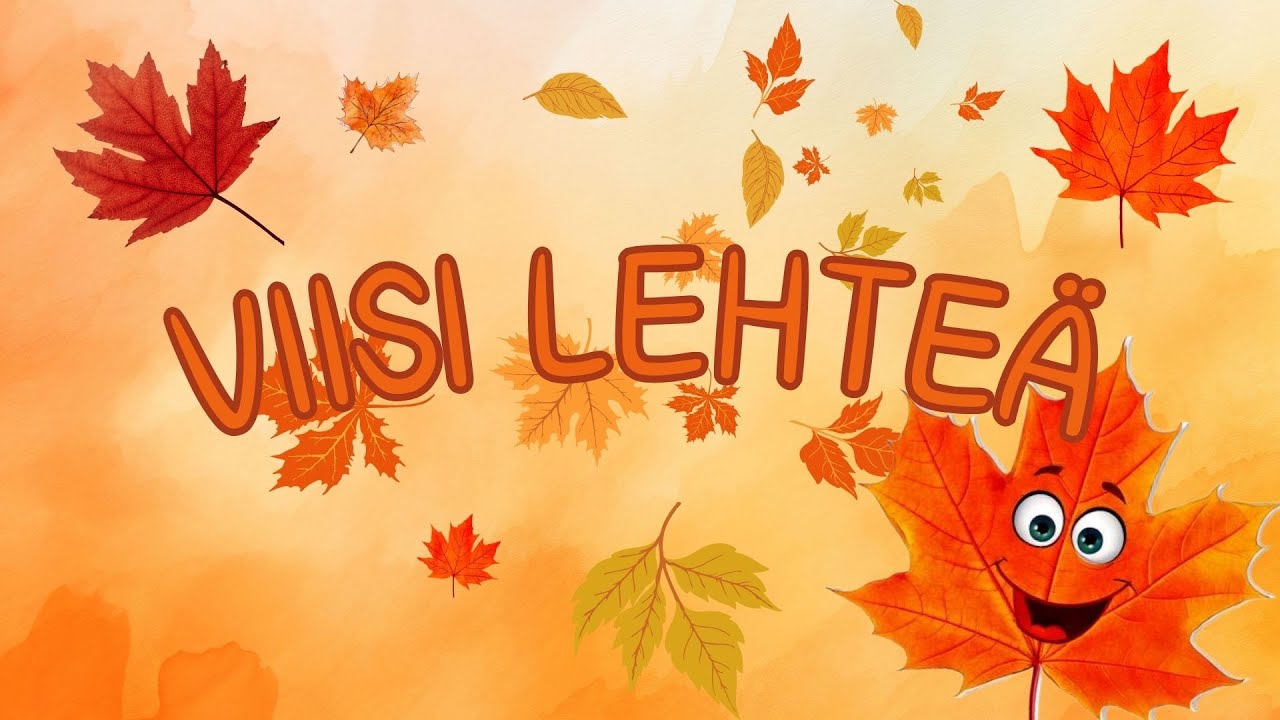 Viisi lehteä 🍁💨 | Opitaan numerot 1-5 | Syksyinen laulu lapsille 🍂🎵