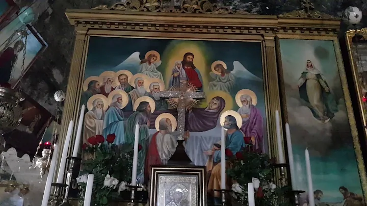 Visiting the tomb of St. Mary, Mother of Jesus, on the Assumption Day (August 15), Jerusalem Israel