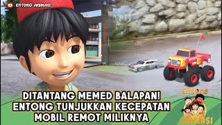 AKIBAT SOMBONG SAMA ENTONG! MOBIL REMOT MEMED HANCUR BERKEPING KEPING - ENTONG ANIMASI