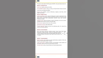 #ece #gate #syllabus #electronics #gate2025 #shorts #ytshorts #education