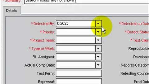 HP ALM /Quality Center 9 : Defects Module