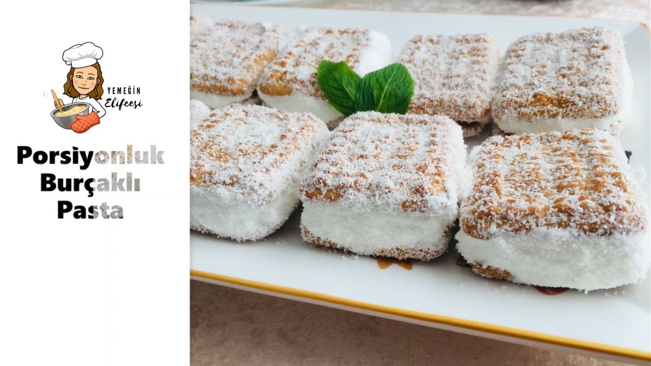 Porsiyonluk Burçaklı Pasta Tarifi I Pratik Pasta Tarifleri I Bisküvili