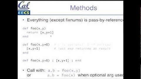 coursera - SaaS - 3.1 - Ruby 101