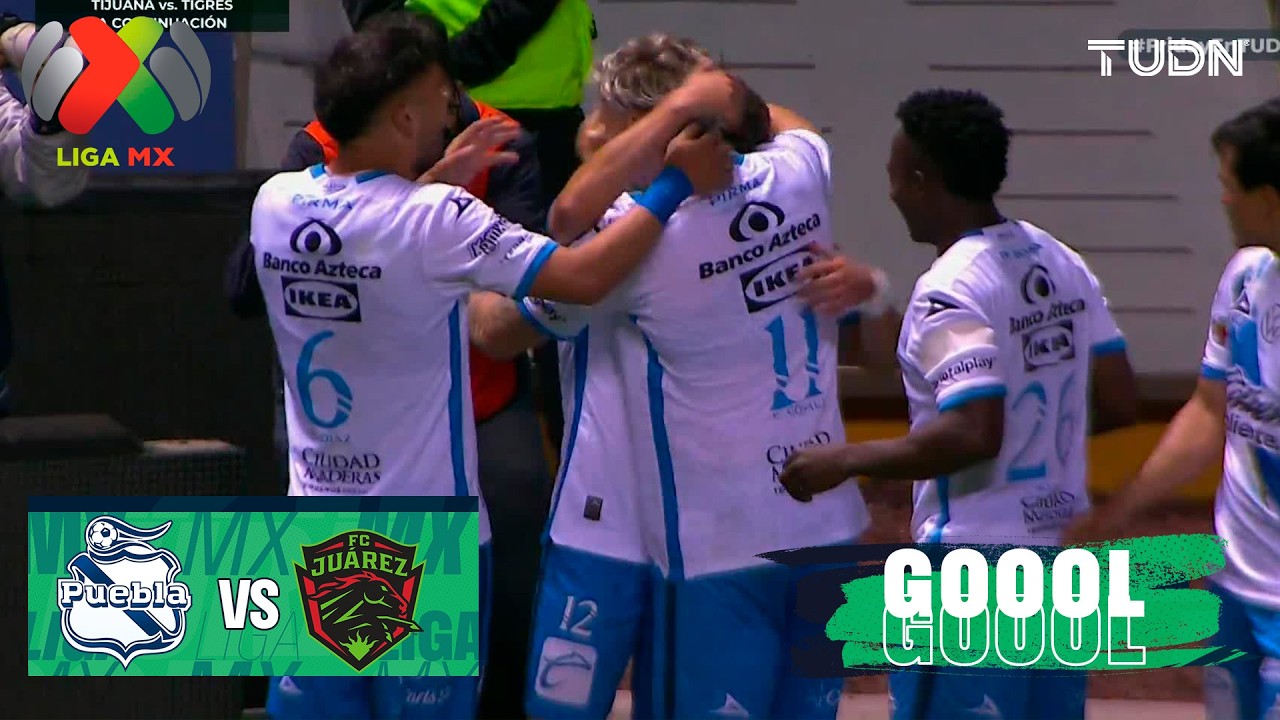 ¡GOL DE LA FRANJA! Puebla vs Juárez | Liga MX - Jornada 13 Clausura ...