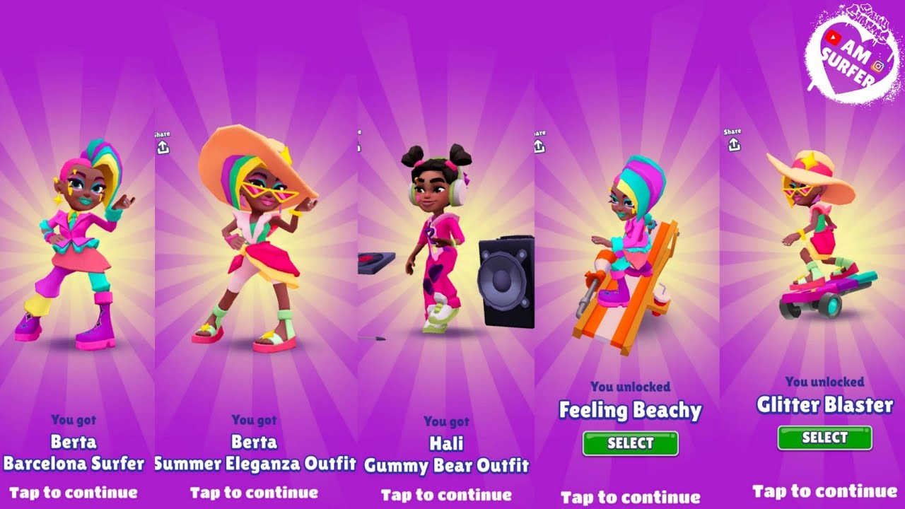 Subway Surfers 2025 : New Characters & New Hoverboards of Subway Surfer World Tour BARCELONA 2025 ☀️