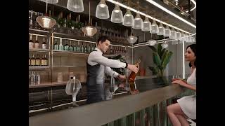 HOTEL LOBBY-BAR DESIGN