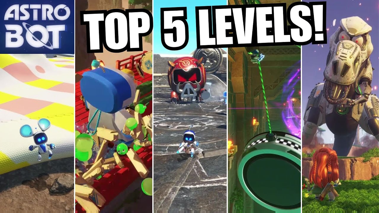 TOP 5 LEVELS in ASTRO BOT! - Astro Bot PS5 - YouTube