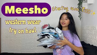 Meesho try on haul | tops , dresses & trousers under ₹400 |⚡