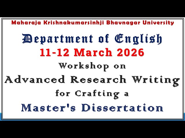 Dissertation Presentation - Part 3 | Sem 4 | English - MKBU