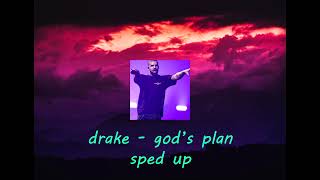 drake - god's plan (sped up) Resimi