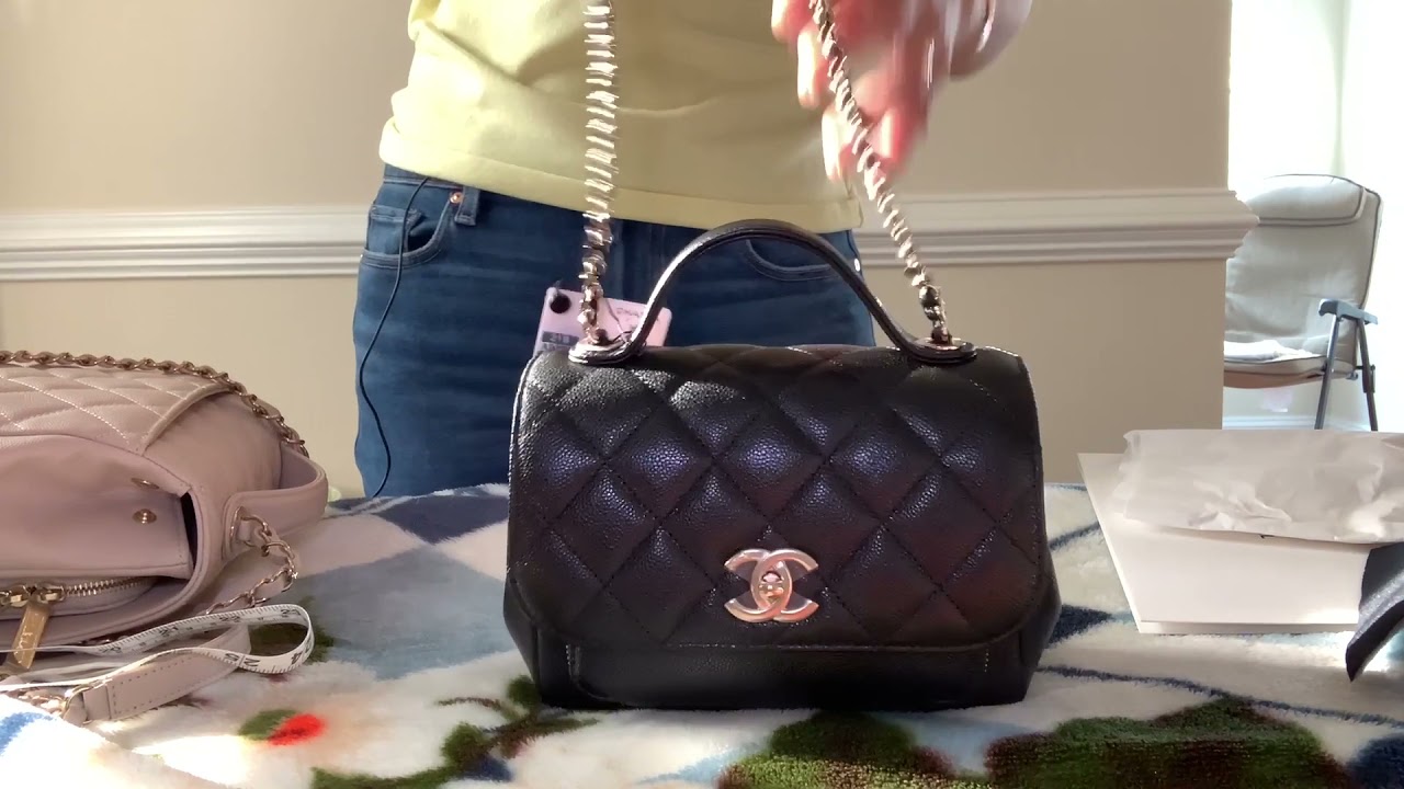 Chanel Small Business Affinity Unboxing/What Fits/Size Comparison. 