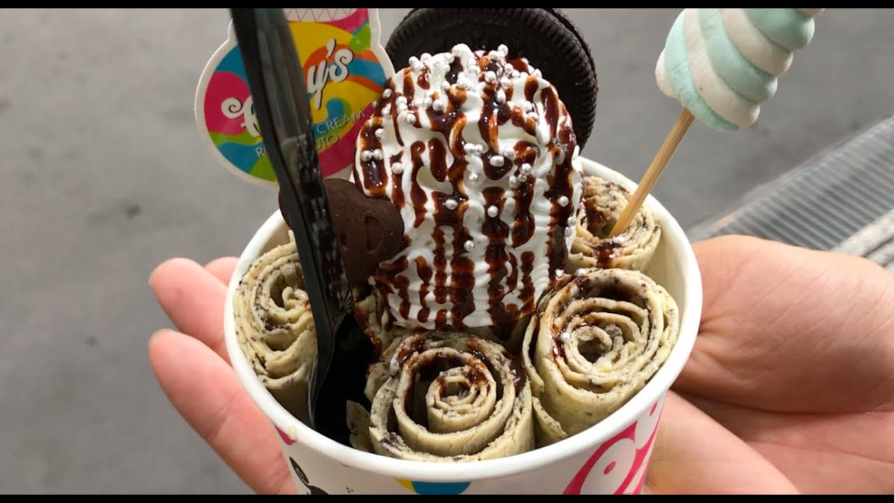 Japanese Food Popular Sweets Roll Ice Cream SHIBUYA JAPAN YouTube