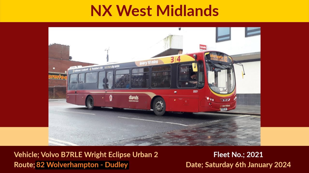 NX West Midlands | Volvo B7RLE Wright Eclipse Urban 2 | 2021 (BX61LKG) 'Tia-Louise'