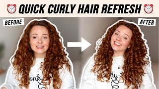 QUICK CURLY HAIR REFRESH ROUTINE + HOW I CHOOSE A REFRESH METHOD