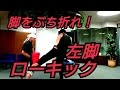 【脚をぶち折れ！強い左脚ローキックの蹴り方】ハヤテ流格闘技